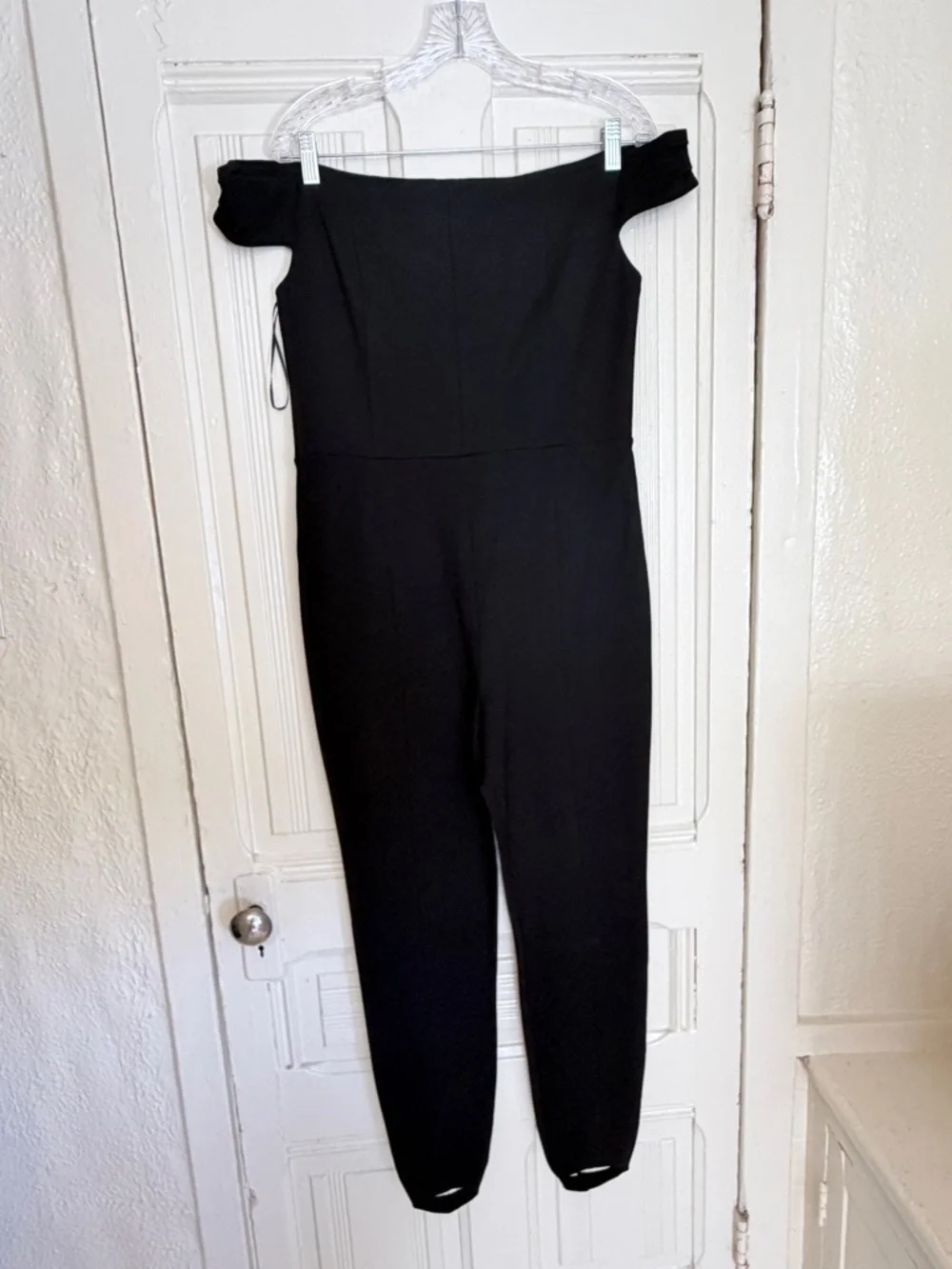 Reformation Ryder Knit Jumpsuit Size: X-Large in Black